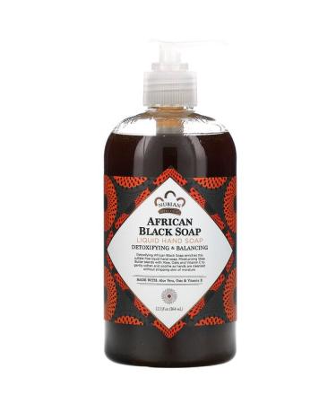 Nubian Heritage African Black Soap Liquid Hand Soap 12.3 fl oz (364 ml)