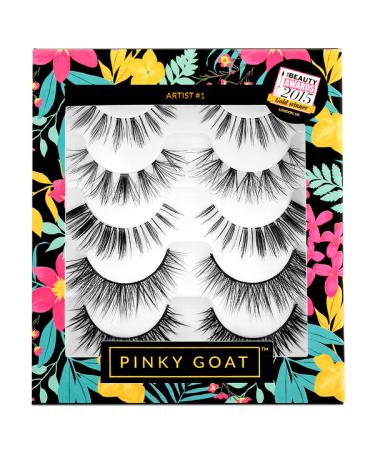 Pinky Goat Artist #1 Silk False Eyelashes 5 Pack