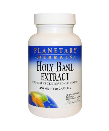 Planetary Herbals Holy Basil Extract 450 mg 120 Capsules