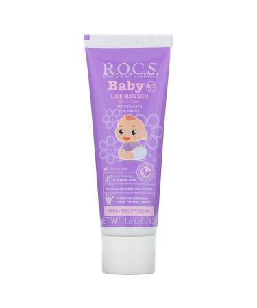 R.O.C.S. Baby Lime Blossom Toothpaste 0-3 Years 1.6 oz (45 g)