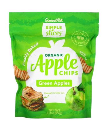 Simple Slices Organic Apple Chips Green Apples 3.5 oz (99 g)