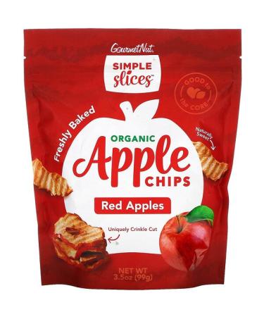 Simple Slices Organic Apple Chips Red Apples 3.5 oz (99 g)