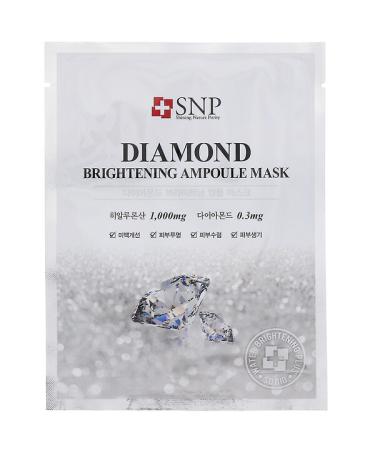 SNP Diamond Brightening Ampoule Mask 10 Sheets 0.84 fl oz (25 ml) Each