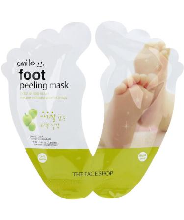 The Face Shop Smile Foot Peeling Mask 1 Pair 0.67 fl oz (20 ml) Each
