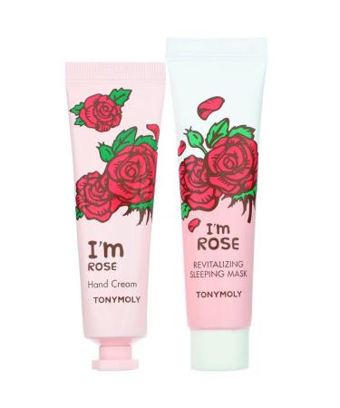 Tony Moly I'm Rose Beauty Mask & Hand Cream Set 4 Piece Set