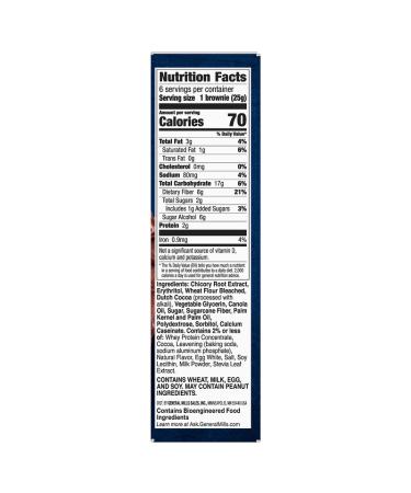 Fiber One Chocolate Fudge Brownies - 6 Bars (0.89 oz each) | Guilt-Free Snack - Buy Online on GoSupps.com