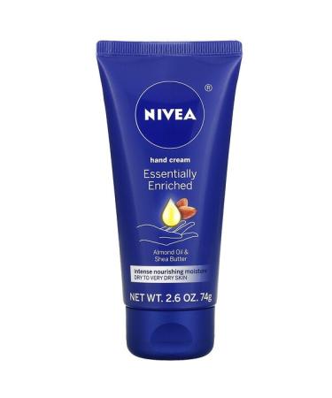 Nivea Essentially Enriched Hand Cream Almond Oil & Shea Butter 2.6 oz (74 g)