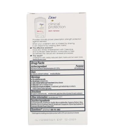 Dove Clinical Protection Anti-Perspirant Deodorant - Skin Renew 1.7 oz | Prescription Strength - Buy Online on GoSupps.com
