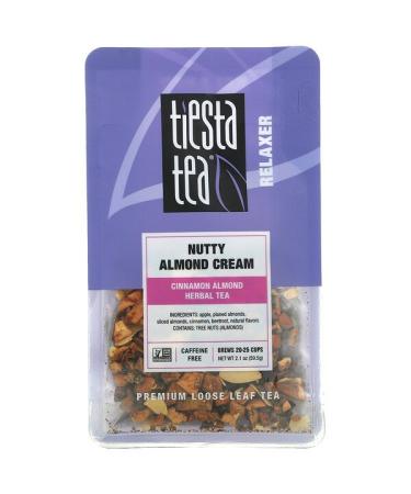 Tiesta Tea Company Premium Loose Leaf Tea Nutty Almond Cream Caffeine Free  2.1 oz (59.5 g)