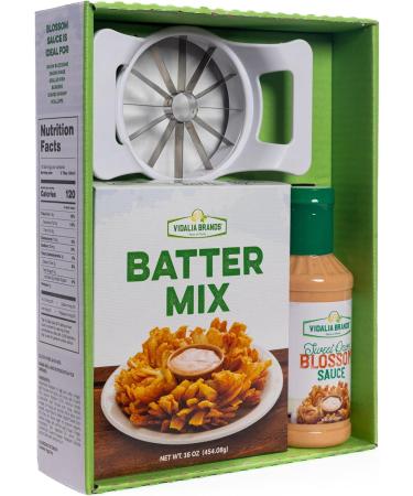 Vidalia Onion Bloom Cutter Kit with Batter Mix and Blossom Sauce for Delicious Appetizers - Buy Online on GoSupps.com