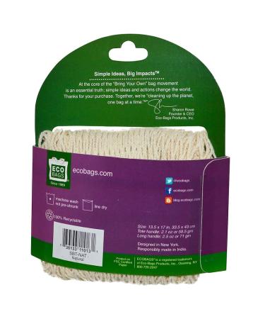 GoSupps.com - ECOBAGS Market Collection String Bag Tote Handle 10 in Natural 1 Bag - Buy Online on GoSupps.com