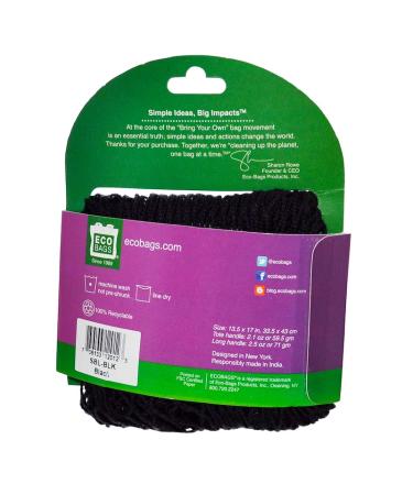 Buy ECOBAGS Market Collection String Bag - Black Long Handle 22in | Eco-Friendly | 1 Bag - Buy Online on GoSupps.com