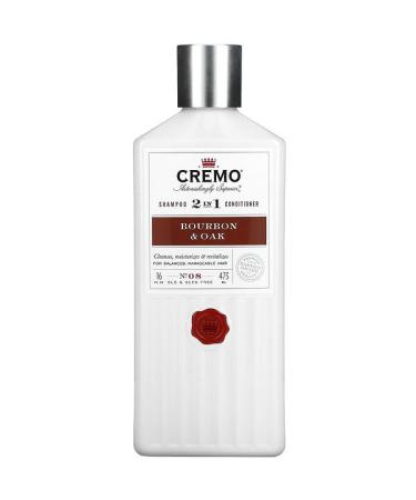 Cremo 2 In 1 Shampoo & Conditioner No. 08 Bourbon & Oak 16 fl oz (473 ml)