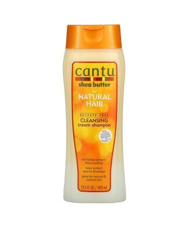 Cantu Shea Butter for Natural Hair Cleansing Cream Shampoo Sulfate-Free 13.5 fl oz (400 ml)