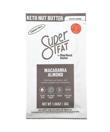 SuperFat Keto Nut Butter Macadamia Almond 1.06 oz (30 g)