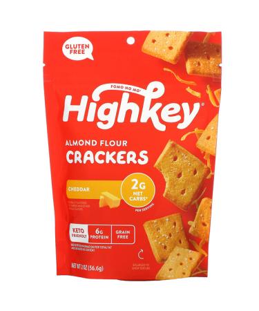 HighKey Almond Flour Crackers Cheddar 2 oz (56.6 g)