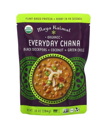 Maya Kaimal Organic Everyday Chana Black Chickpeas + Coconut + Green Chili 10 oz (284 g)