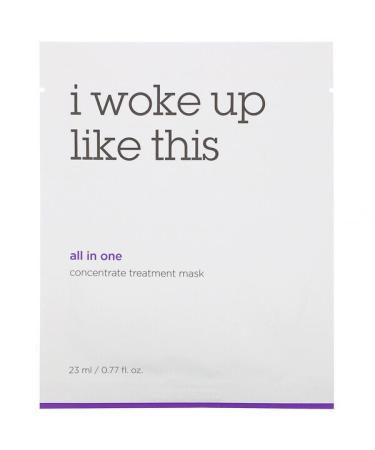 I Woke Up Like This All-in-One Concentrate Treatment Beauty Mask 6 Sheets 0.77 fl oz (23 ml) Each