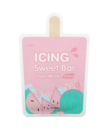 A'Pieu Icing Sweet Bar Beauty Sheet Mask Watermelon 1 Sheet 0.74 oz (21 g)