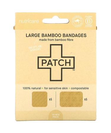 Patch Large Bamboo Bandages 10 Mix Pack