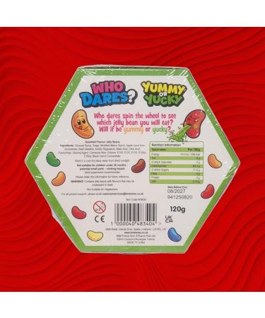 Who Dares Jelly Bean Game - Yummy or Yucky Flavours Candies Xmas Fun with Spin Wheel Activity120 Grams Pack Of 1(Pack Of 1) - Buy Online on GoSupps.com