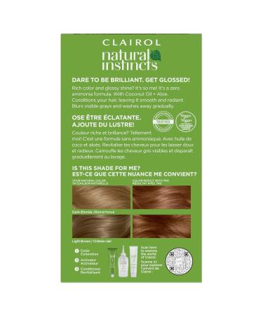 Clairol Natural Instincts 7RG Dark Rose Gold Blonde Hair Dye - 5.85 Fl Oz (Pack of 1) - Buy Online on GoSupps.com