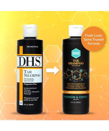 DHS Coal Tar Shampoo - Anti Dandruff Treatment for Men & Women with Psoriasis & Seborrheic Dermatitis - 8 Fl Oz (Pack of 3) - Buy Online on GoSupps.com