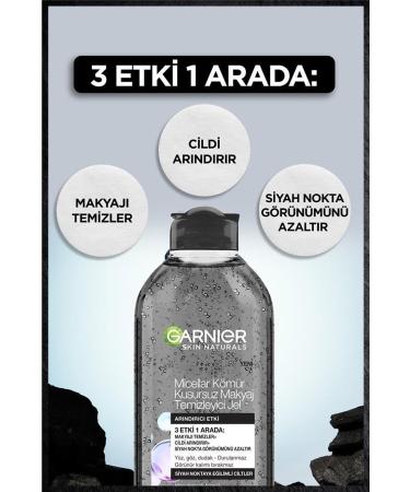 Garnier Micellar Charcoal Granular Flawless Care-Make-up Remover Gel 400ml - Buy Online on GoSupps.com