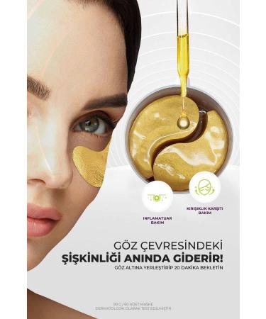 LEBELAGE 24k Anti-Puffiness Anti-Wrinkle and Brightening Eye Mask Gold Ampoule Hydrogel Eye Patch - Buy Online on GoSupps.com