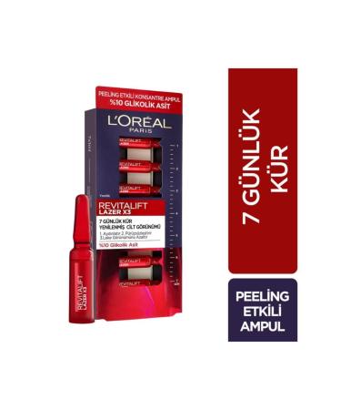 L'Oreal Paris Loreal Revitalift Laser X3 Ampoule 7 Day Cure - Buy Online on GoSupps.com