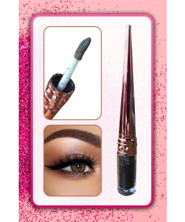 Uniquem Rns Glitter Liquid Eyeshadow Full Shot Glam Eye Glitter Black Xl79 - Buy Online on GoSupps.com