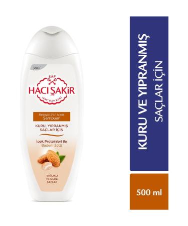 Hac akir 2 in 1 Almond Milk Shampoo for Dry and Damaged Hair 500 ml - Buy Online on GoSupps.com
