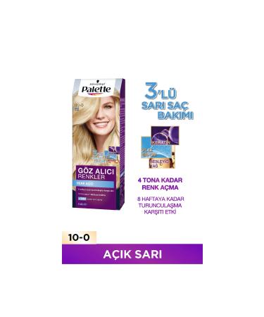 Palette Intense Eye-Catching Colors Cream Hair Dye 10-0 Light Blonde - Buy Online on GoSupps.com