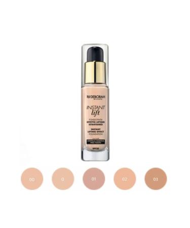 Deborah Instant Lift Spf30 Smoothing Moisturizing Liquid Lasting Foundation No: 00 Ivory - Buy Online on GoSupps.com