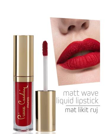 Pierre Cardin Matt Wave Liquid Lipstick Mat Likit Ruj - Carmine - Buy Online on GoSupps.com