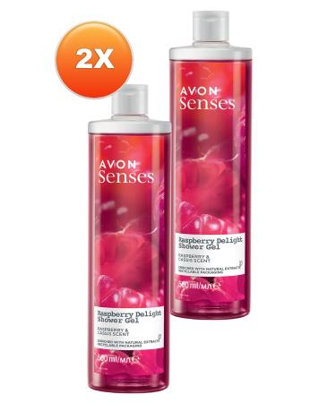 Avon Raspberry Delight Raspberry and Blackcurrant Scented Shower Gel 250 Ml. Set of Two - Buy Online on GoSupps.com