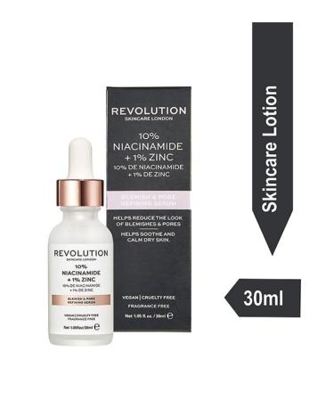 Revolution Skin Acne Stains and Pore Cleansing Miraculous Serum B3 Vitamin + %1 Zinc-30ml - Buy Online on GoSupps.com