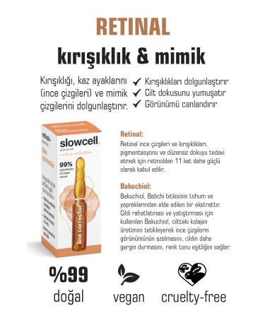 Slowcell Retinal Bakuchiol Wrinkles Expression Lines Aging Crow's Feet Serum Ampoule 1 PIECE X 2 ML - Buy Online on GoSupps.com
