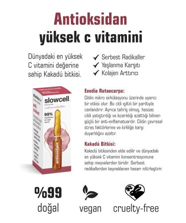 Slowcell High Vitamin C Kakadu Collagen Booster Brightening UV Antioxidant Serum Ampoule 1 PCS X 2 ML - Buy Online on GoSupps.com