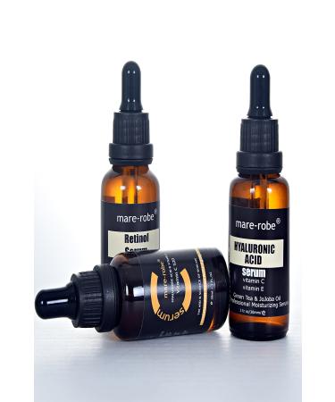 Mare-Robe 3-in-1 Skin Care Serums Hyaluronic Acid Vitamin C Retinol Skin Care Serum - Buy Online on GoSupps.com