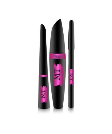 Makeuptime Mascara + Eyeliner & Eye Pencil Set 3 Pieces - Buy Online on GoSupps.com