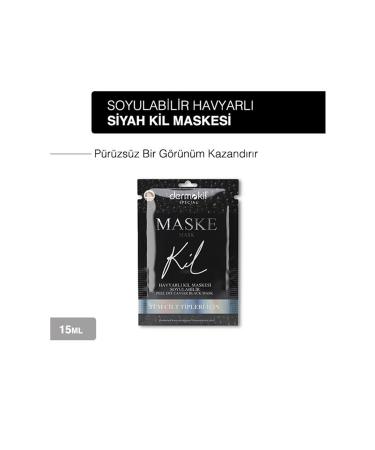 Dermokil Peelable Caviar Black Clay Face Mask For All Skin Types 15 Ml X 3 Pieces - Buy Online on GoSupps.com