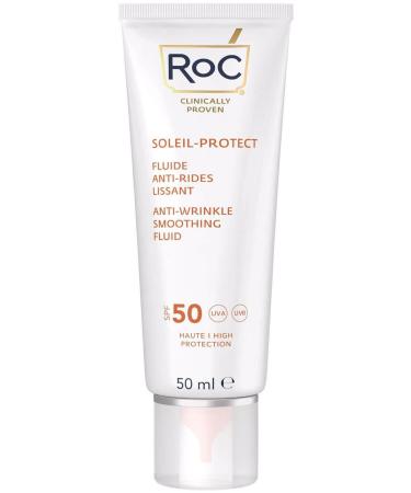 Roc Face Sun Cream Liquid Soleil Spf 50 Anti-Wrinkle Relaxing 50 Ml - Buy Online on GoSupps.com
