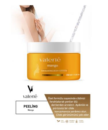 Valerie Nourishing Purifying and Moisturizing Body Scrub Mango 250 ml - Buy Online on GoSupps.com