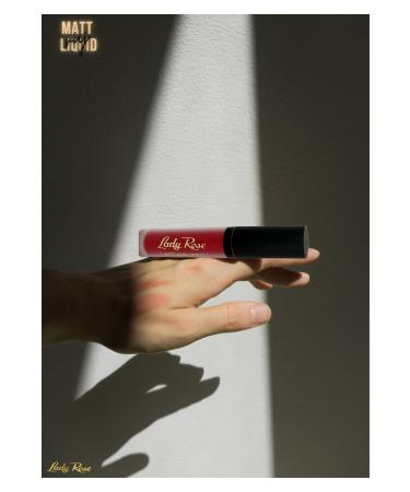 Lady Rose Liquid Lipstick Matte Lipstick Fever Red - Buy Online on GoSupps.com