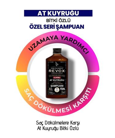 Revox Horsetail Plant Essence Anti-Hair Loss Fast Growth Effective Shampoo Large Size / 750 ml - Buy Online on GoSupps.com