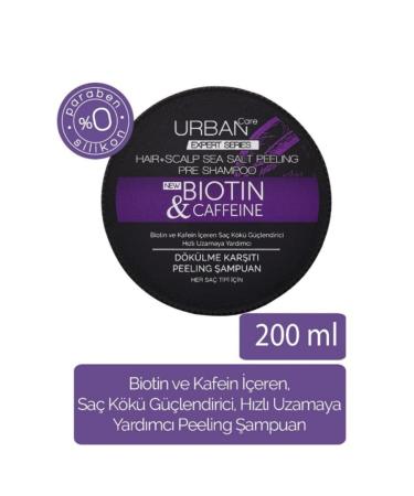 Urban Care Urban Biotin & Caffeine Anti-Hair Loss Peeling Shampoo 200ml - Buy Online on GoSupps.com