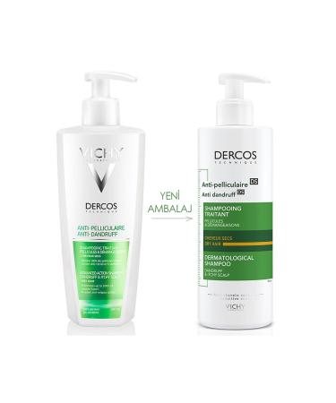 Vichy Dercos Anti-Dandruff Shampoo for Dry Hair Anti-Dandruff 390 ml - Buy Online on GoSupps.com