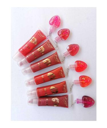 AILY COSMETICS Rose 6 Colorful Glittery Lip Gloss - Heart Lip Gloss - Buy Online on GoSupps.com