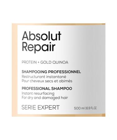 L'Oreal Paris L'Oreal Professionnel Serie Expert Absolut Repair Damaged Hair Repair Shampoo 500 Ml - Buy Online on GoSupps.com